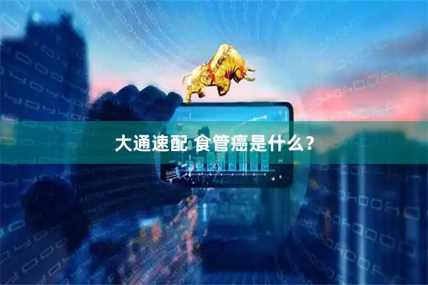大通速配 食管癌是什么？