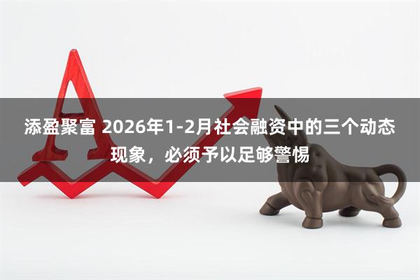 添盈聚富 2026年1-2月社会融资中的三个动态现象，必须予以足够警惕