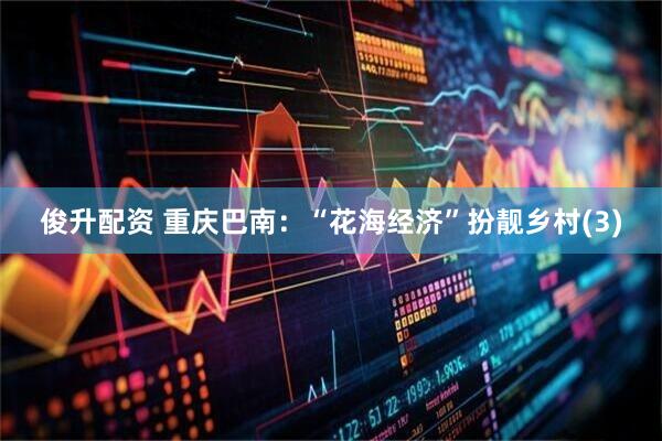 俊升配资 重庆巴南:“花海经济”扮靓乡村(3)
