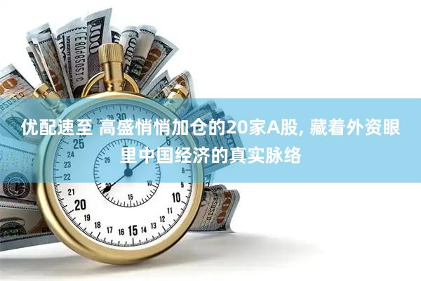 优配速至 高盛悄悄加仓的20家A股, 藏着外资眼里中国经济的真实脉络